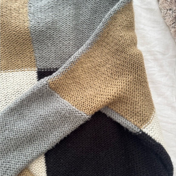 Wooden Ships Two-Tone Knit Sweater in Gray and Tan - Picture 5 of 5